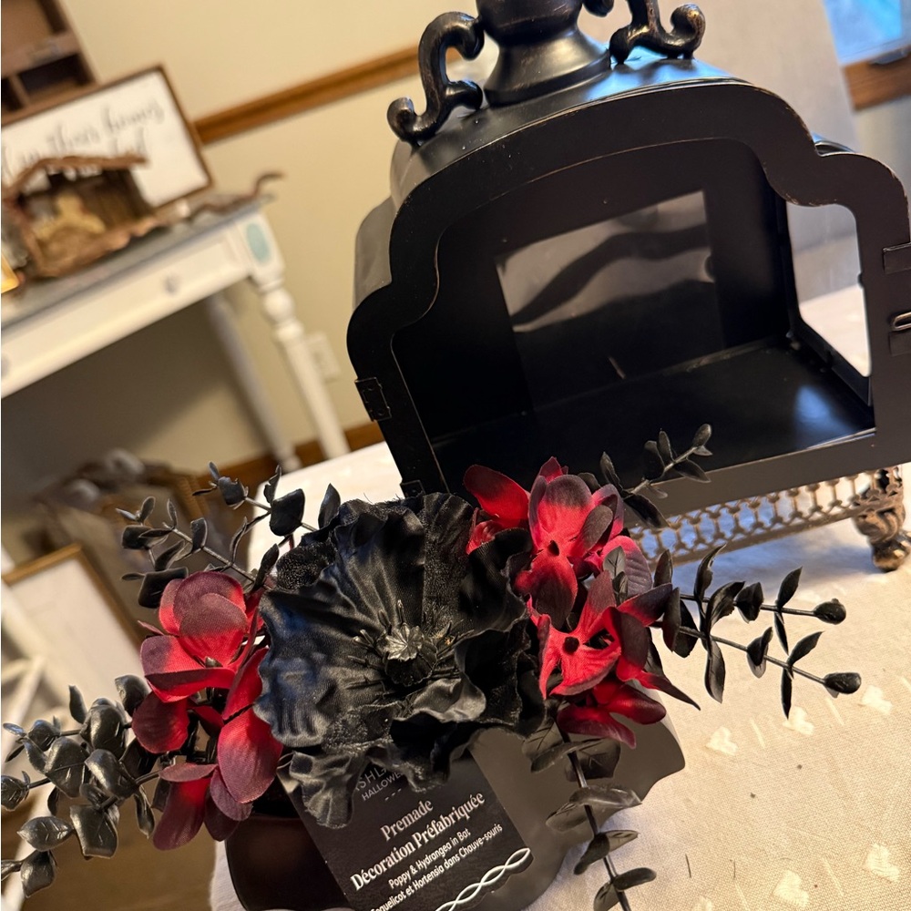 Black Decorative Metal Lantern Accent - Home Accents bundle - Picture 3 of 8